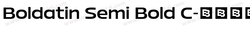 Boldatin Semi Bold C字体转换